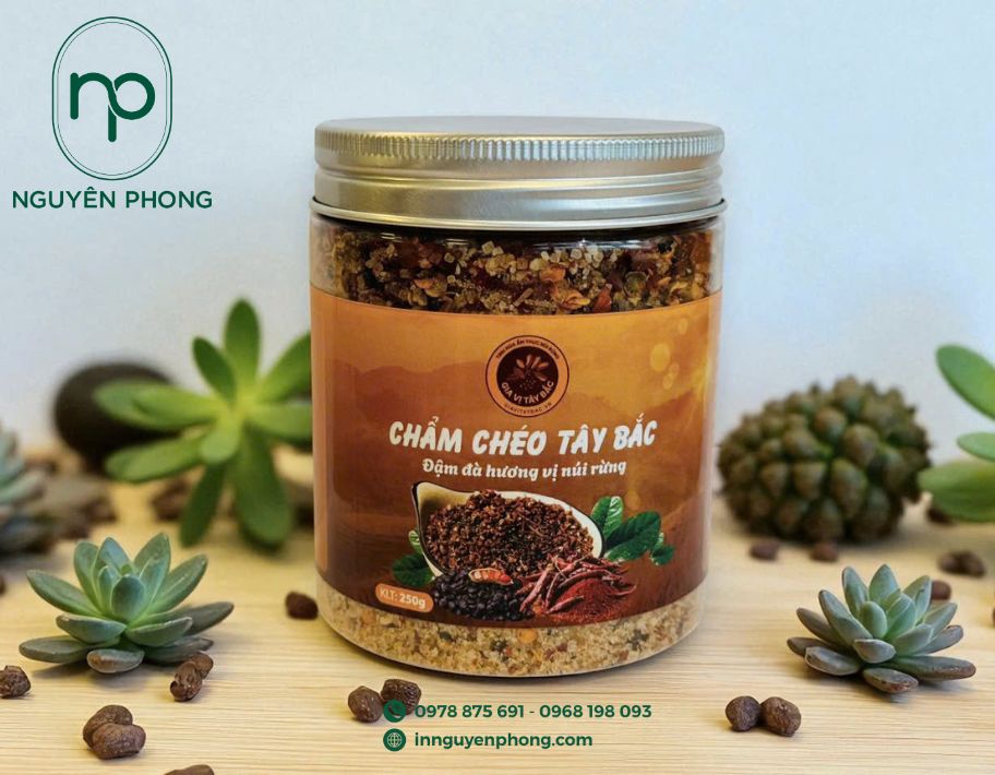 Mẫu tem dán chẩm chéo dán nắp hộp